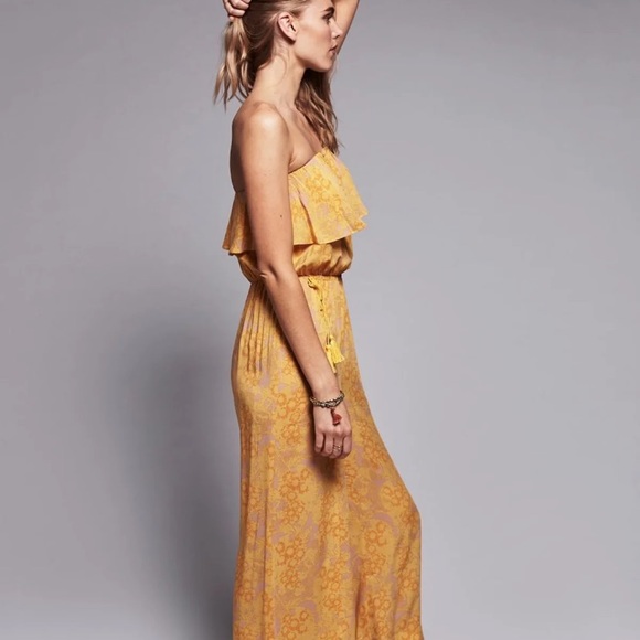 🍄🌼 Free People Rays of Gold jumpsuit XS S - Picture 10 of 10